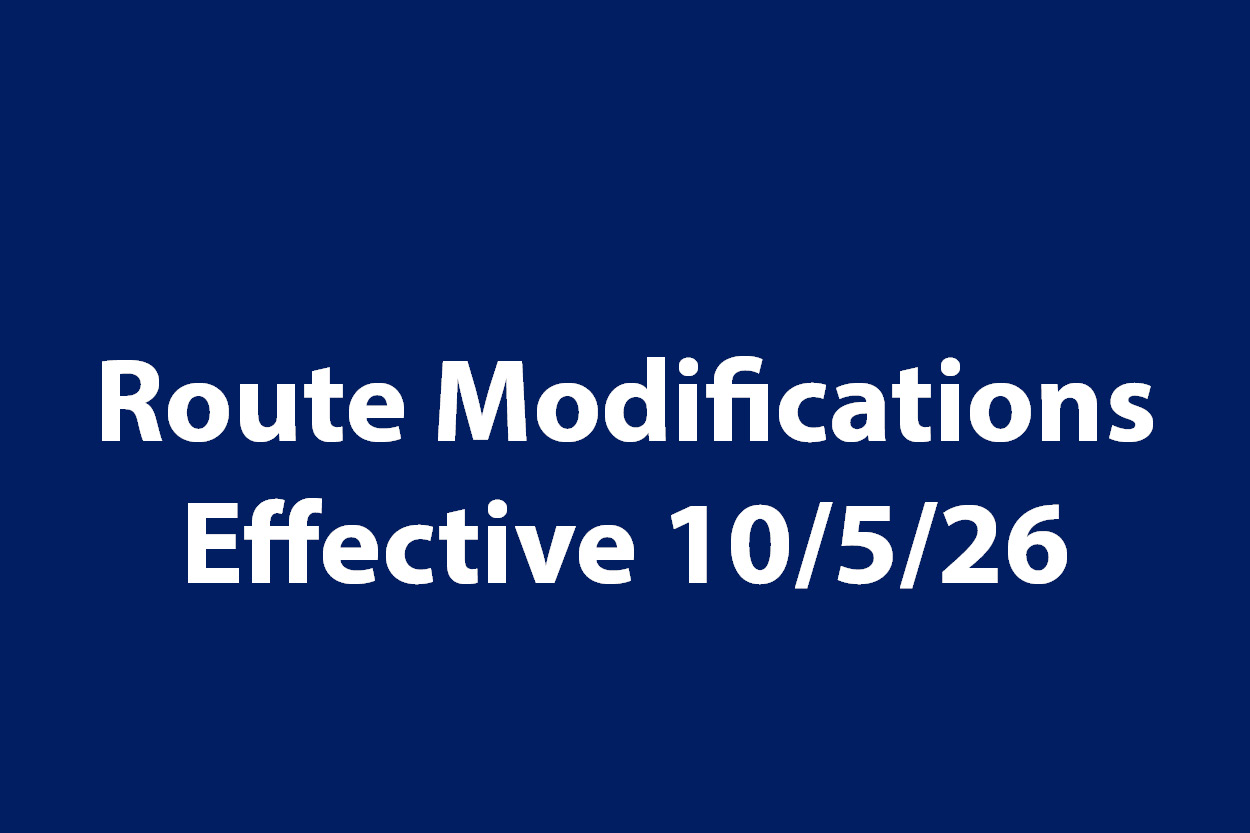 Route Modifications Transit Development Plan